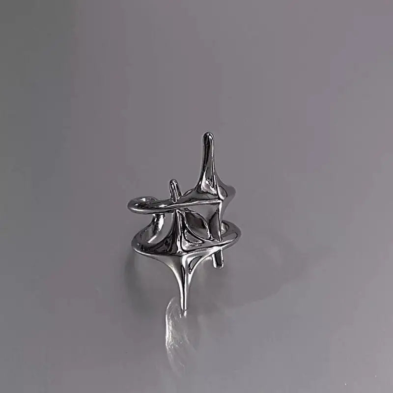 CUTE Y2K STAR OPEN RING