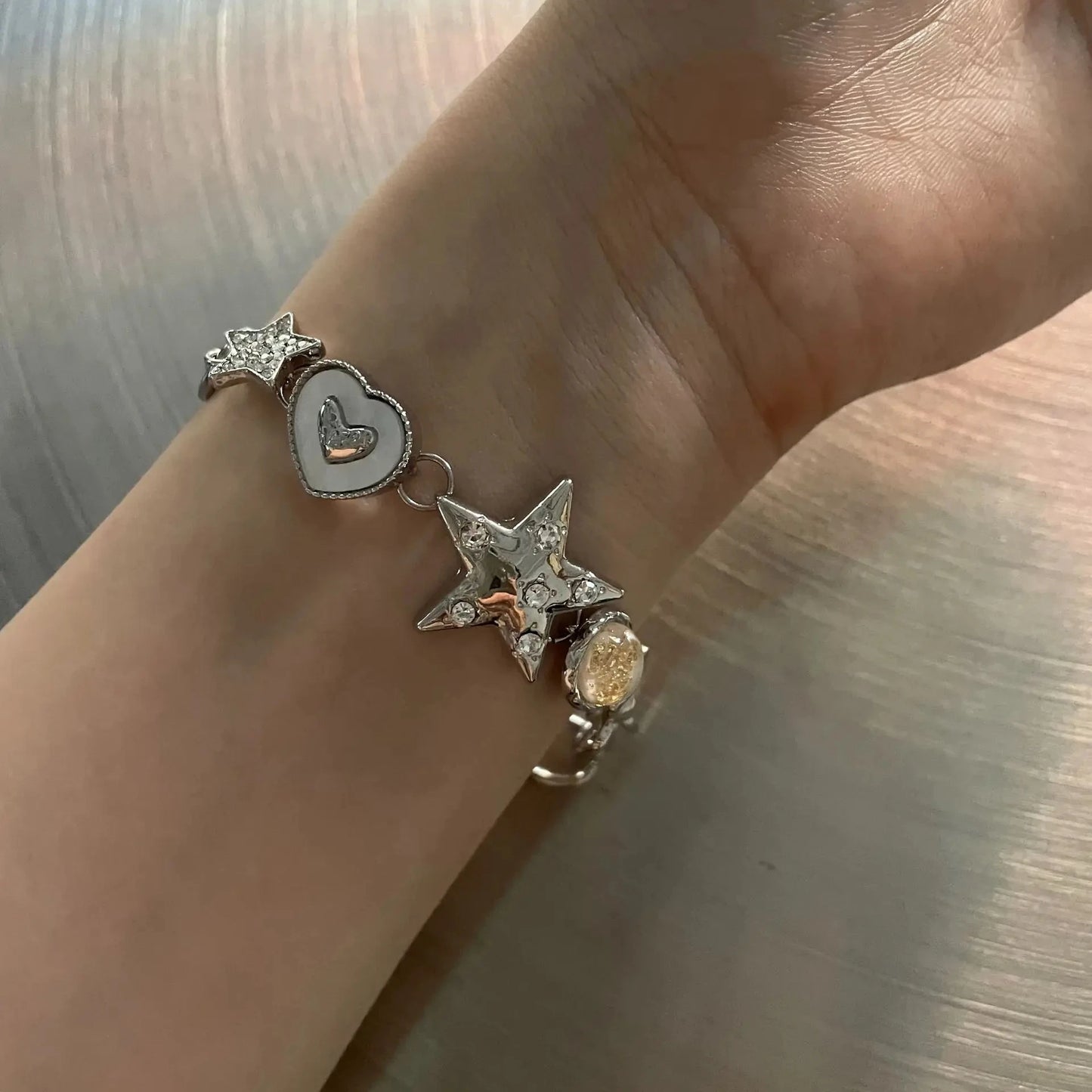 SOFT AESTHETIC HEART STAR BRACELET