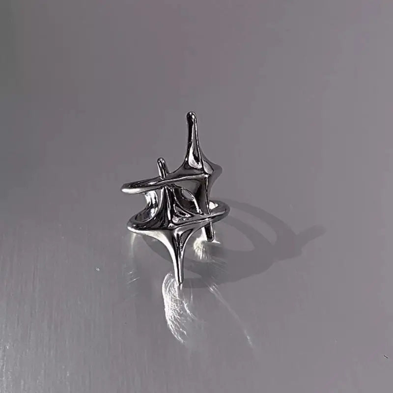 CUTE Y2K STAR OPEN RING