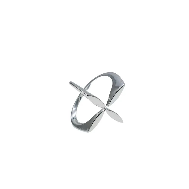 UNIQUE CROSS FLOWER RING